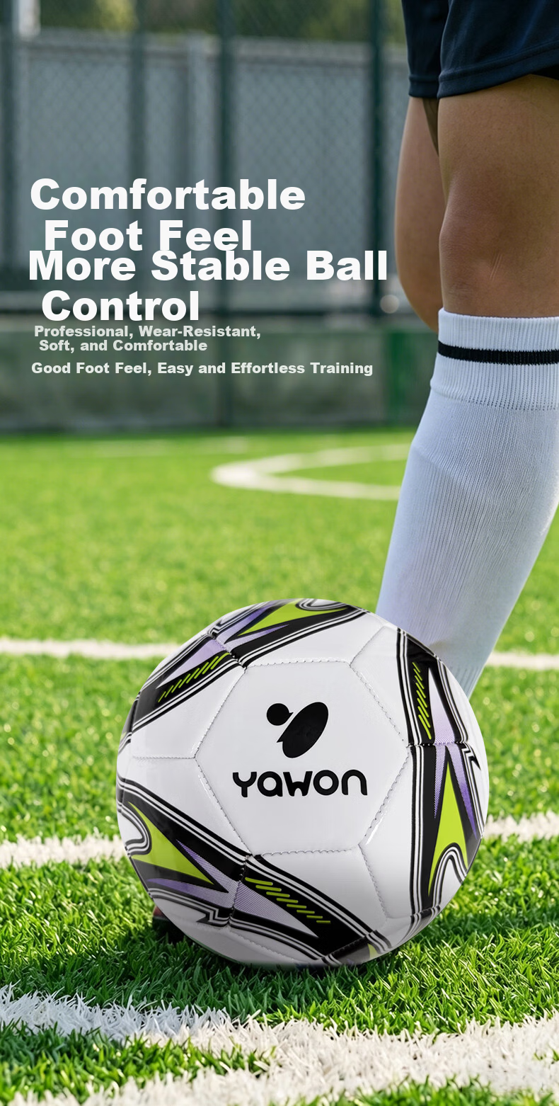 Yawang Football No.4 Children's 6-12 Years Old Primary School Special Thickened Explosion-Proof Bladder Training World Cup Black and White Size 4 Ball 3
