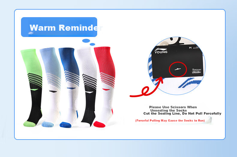 Li-Ning Football Socks Long Tube Adult Children Thickened Towel Bottom Professional Training Competition Non-Slip Breathable Socks Black S 21
