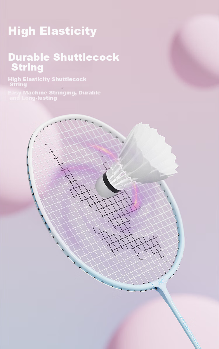 KASON Li-Ning Badminton Racket Set, Ultra-Light And Stylish, Professional Durable Training Rackets for Male And Female Beginners 1