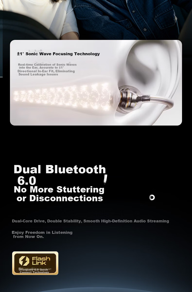Chengao Open-ear Clip Bluetooth Bone Conduction AI Call Noise-Cancelling Wireless Non-in-ear Sports Running Ear-hook Sweatproof Gaming Phone Universal E15 White 14