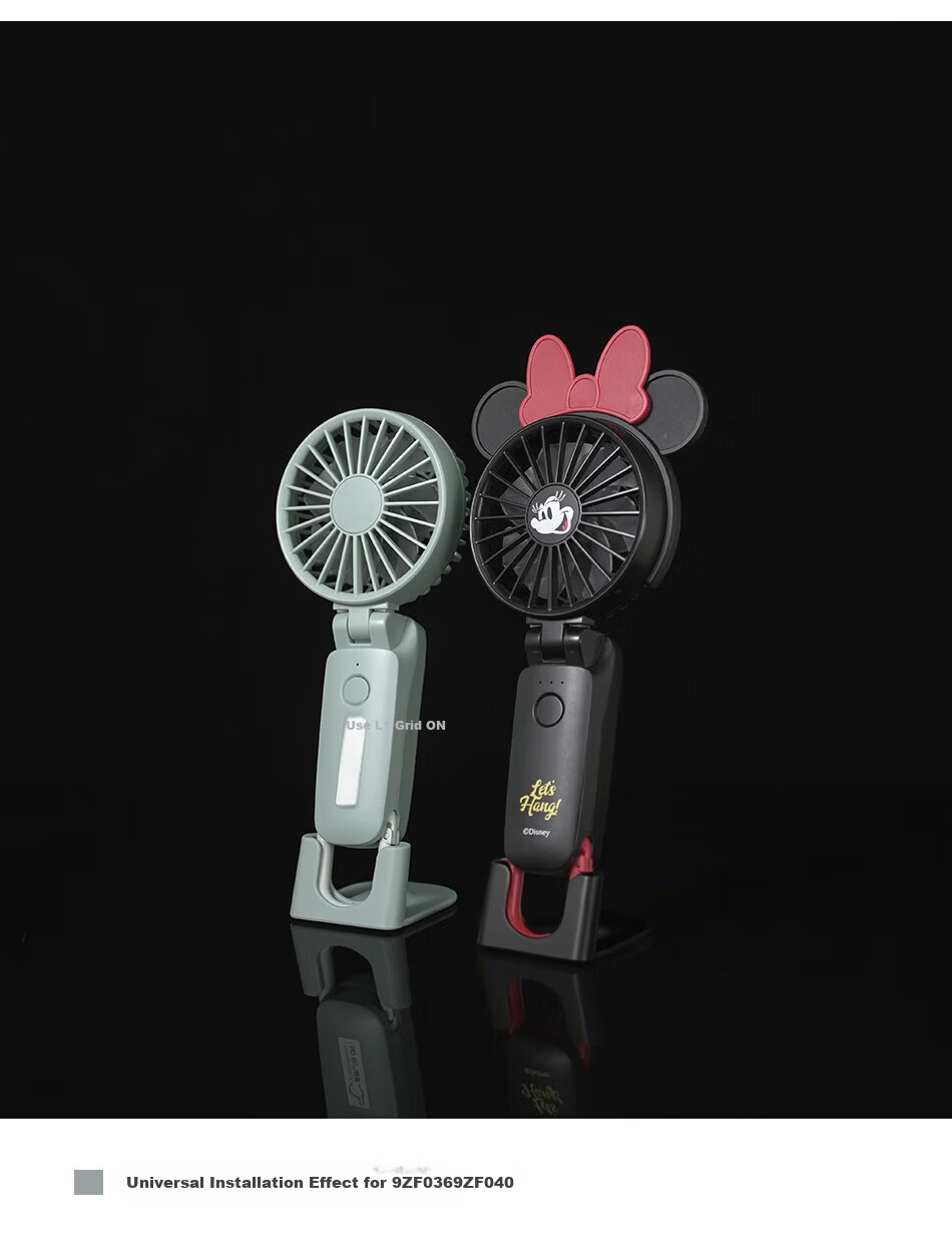 RHYTHM Lisheng Handheld Fan Base 036 040 028 042 Universal Fan Base Black White Pink Blue 4