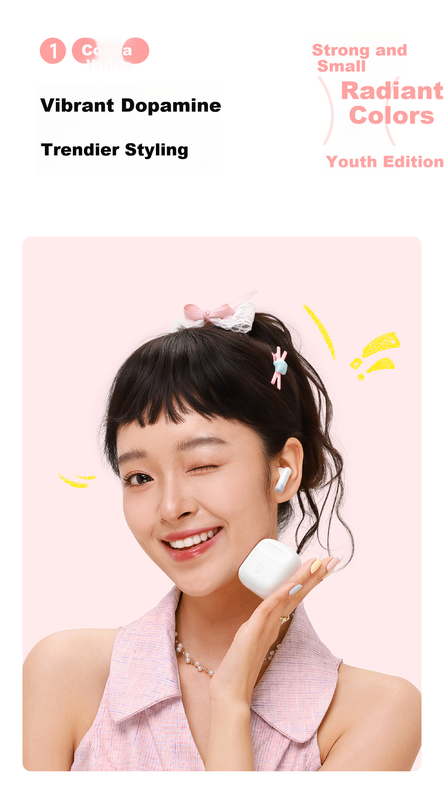 Baseus TWS1 Semi In-Ear True Wireless Earbuds Comfortable Bluetooth Earphones Low Latency for Apple Huawei Vivo Honor Phones 6