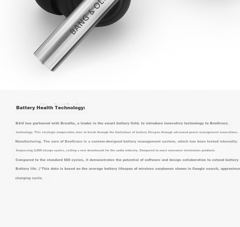 B&O Beo Grace Wireless Earbuds Active Noise Cancelling True Wireless Bluetooth Earphones Gong Jun Edition Gift for 618 21