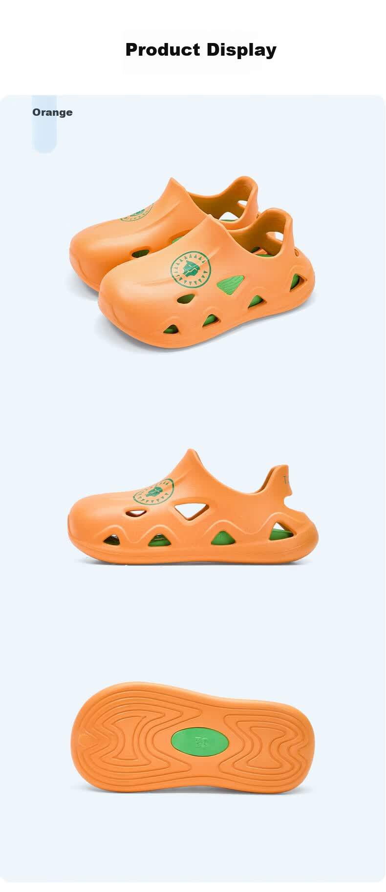 Tailannis Kids Clog Boys Sandals Closed-Toe Anti-Kick Baby Slippers Girls Quick-Dry Beach Shoes Apricot 36-37 4