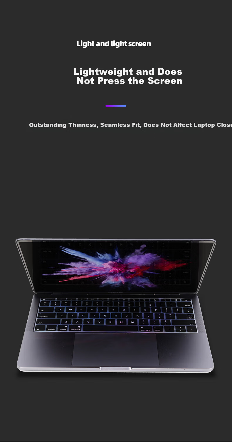 BIAZE Apple MacBook Air 11-inch Laptop Keyboard Cover Black Silicone Invisible Protective Film Waterproof Dustproof (A1370 A1465) B87-Black 8
