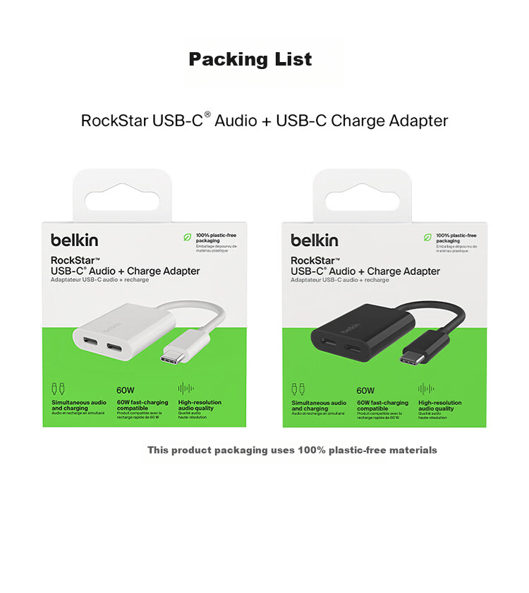 BELKIN USB-C Adapter Splitter for Phone/iPad - Dual Port Charging and Audio for Gaming, Compatible with Delta/King of Glory, Black 11