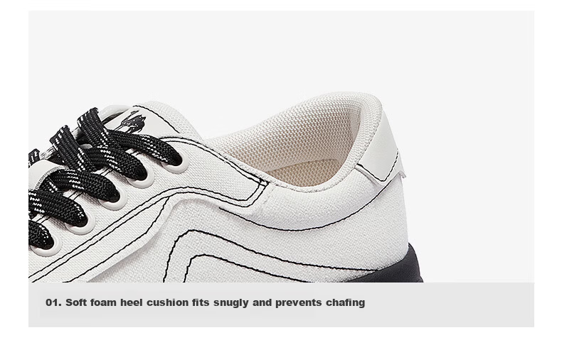CAMEL Women's Thick-Soled Canvas Sneakers Color-Block Platform Casual Shoes L26S469067 Black Size 35 15