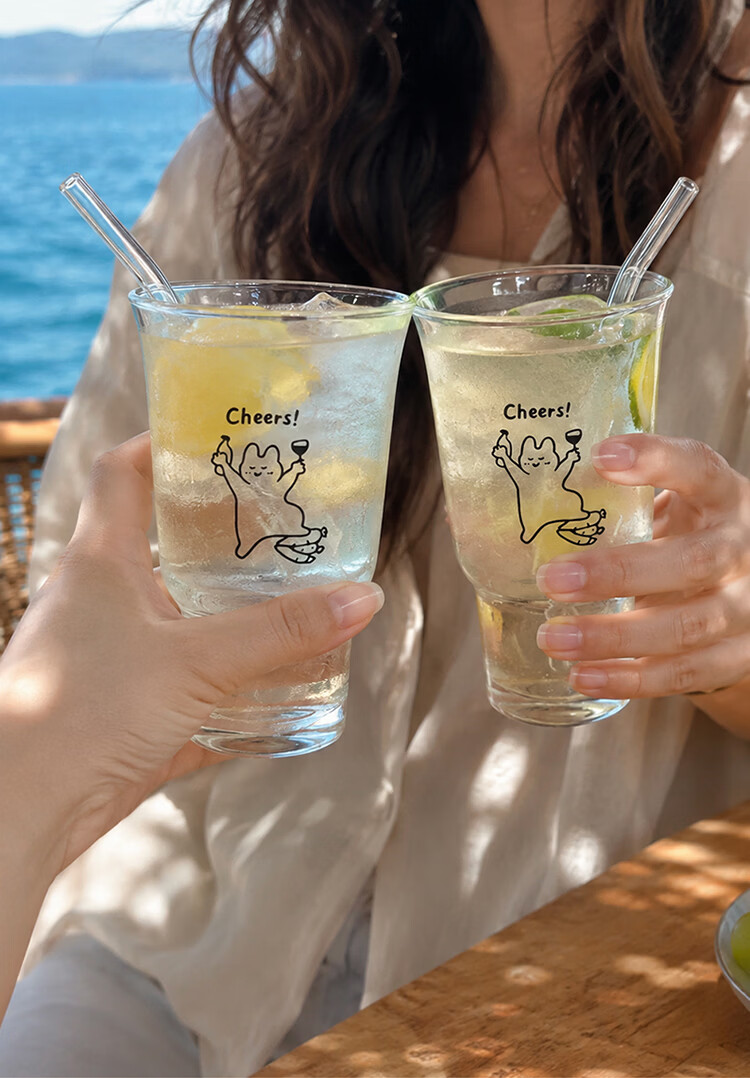 Baijie Large Capacity Beer Glass Mug Draft Beer Cup Fruit Tea Cup Cold Drink Cup Juice Cup Soda Sparkling Water Cup Beverage Cup 5