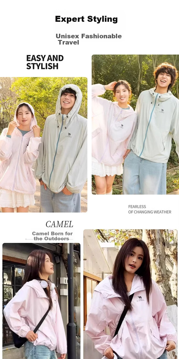 CAMEL Dilireba Same Style Original Yarn Sun Protection Jacket 2026 Spring Summer New Cool Heat-Shielding UV Protection Coat 2