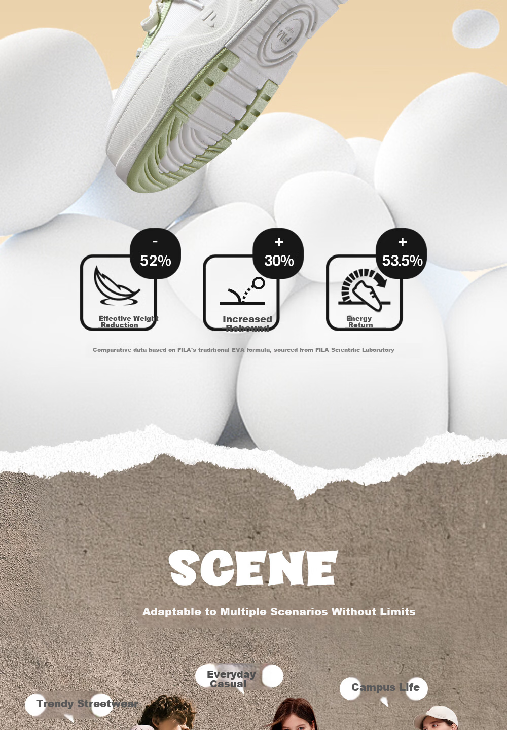 FILA Official Trendy Brand 50-50 DX II Canvas Shoes 2026 Summer Casual Versatile Sneakers 7