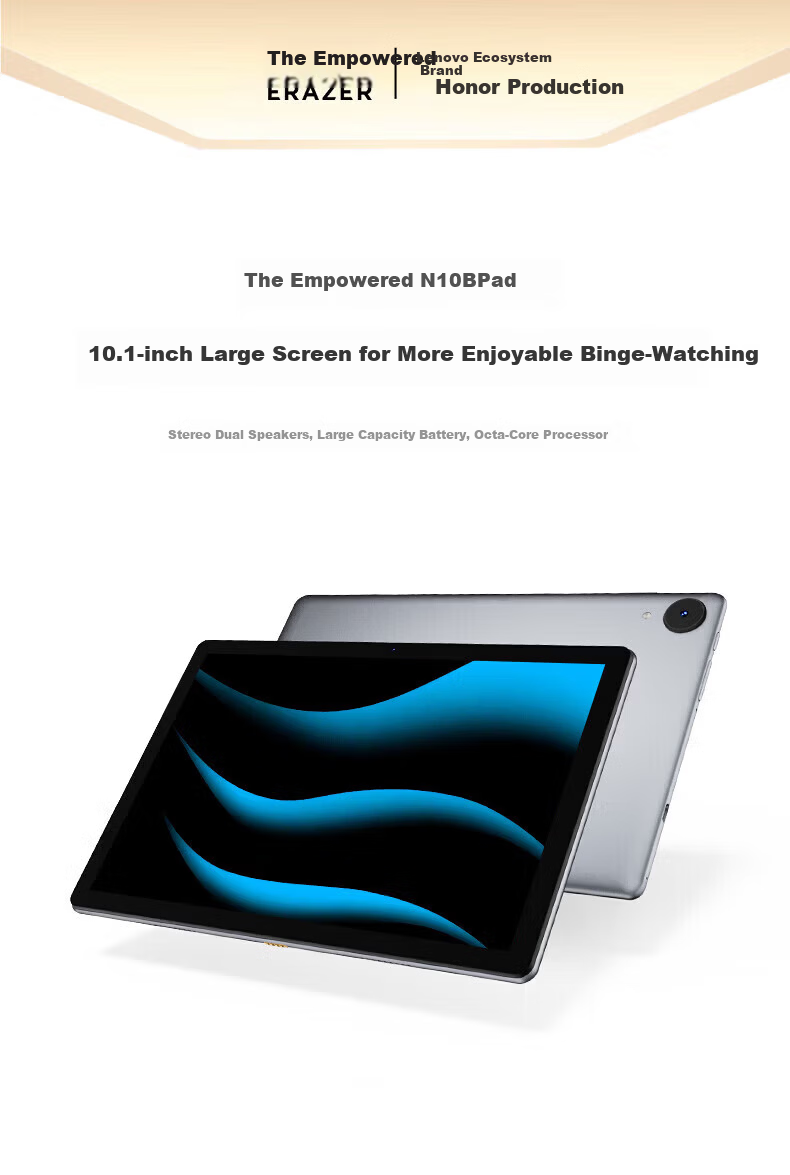 Lenovo Investment Brand Yinen N10B 10.1-inch 2026 New HD Tablet PC Gaming Learning Office 8GB+256GB WiFi Version 1