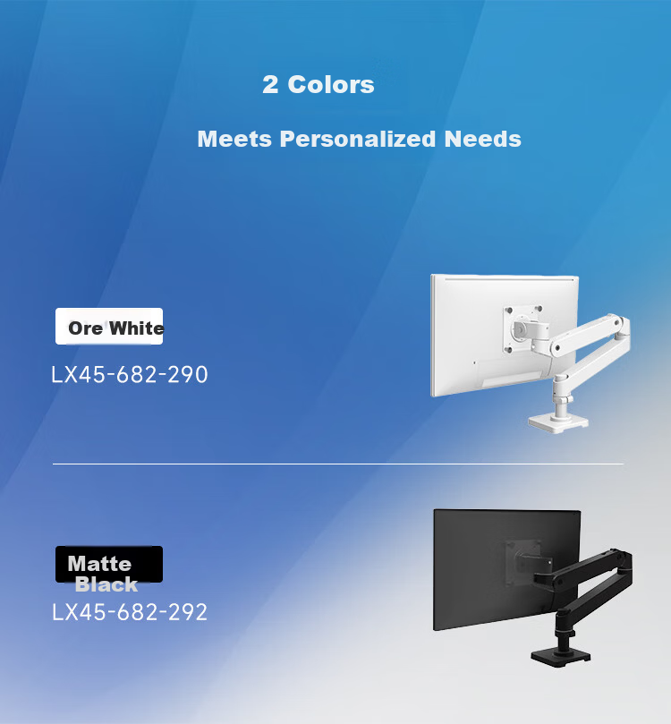 ERGOTRON LX PRO Desktop Monitor Arm Adjustable Lift Mechanical Arm 45-682-290 Bright White 18