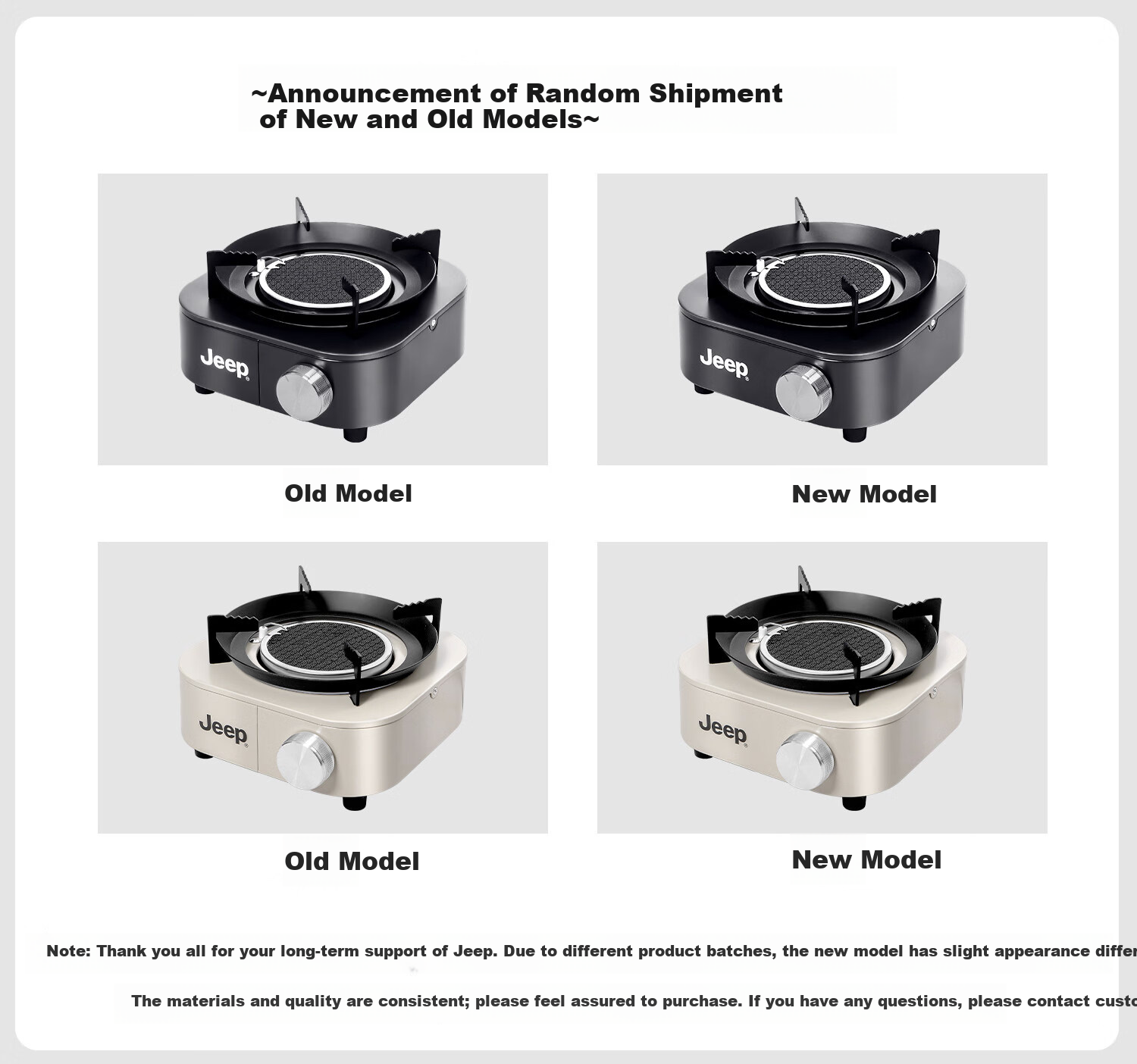 JEEP Infrared Split Cassette Stove Outdoor Portable Camping Cooking Equipment Gas Stove New Cookware Black 17
