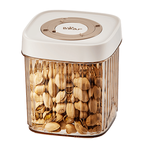 Bear Airtight Container, Multi-Grain Storage Box, Plastic Jar for Snacks, Dried Goods, Tea Leaves, 850ml Sealed Container