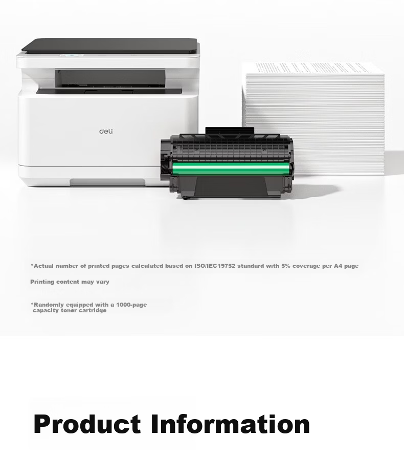 Deli AI All-in-One Home Printer Multifunction Printer Copy Scan Wireless Laser Printer Mobile Connection for Homework and Study Error Correction 17