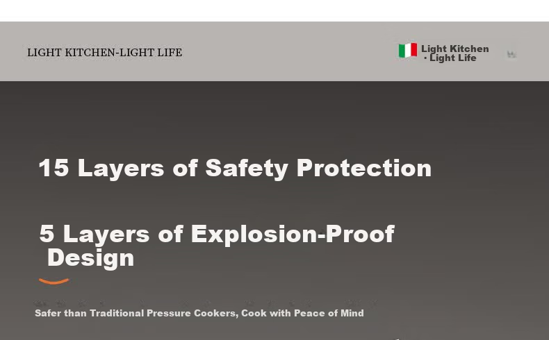 Alluflon Pressure Cooker Explosion-Proof High-Pressure Pot 304 Stainless Steel Single-Hand Open Induction Cooker Compatible 6L Household for 3-4 People 3