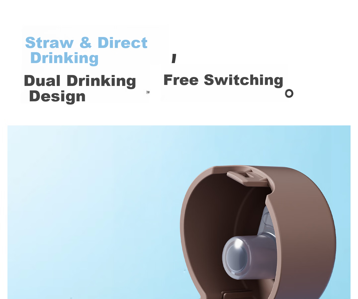 HOOMEY Straw Water Bottle High-Value Women's 2026 New Large Capacity Portable Plastic Sports Cup Tritan Summer 12