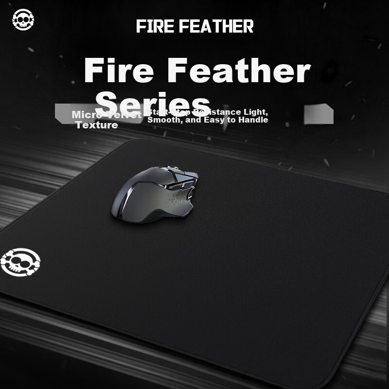 HELLFIRE Gaming Mouse Pad Fast Response FPS Delta Large 520x420x4mm Ultra-Narrow Dense Edge Smooth Surface
