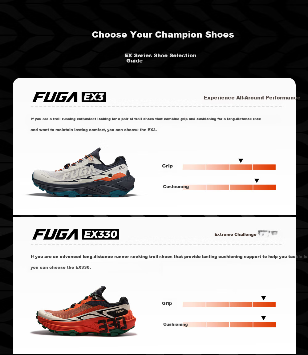 KAILAS FUGA EX3 Breathable Cushioning Grip Non-Slip Low-Cut Trail Running Shoes for Men 9