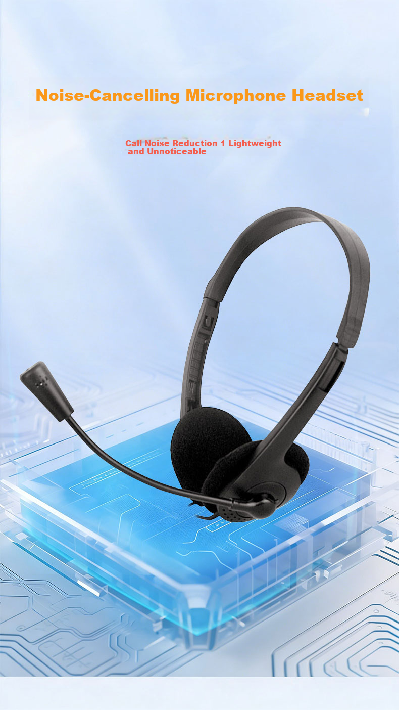 Yinwangsi [Over 1 Million Sold Online] Customer Service Headset Headband Noise-Cancelling HD Microphone Desktop Computer Headset Microphone 2-in-1 USB 3.5mm 4