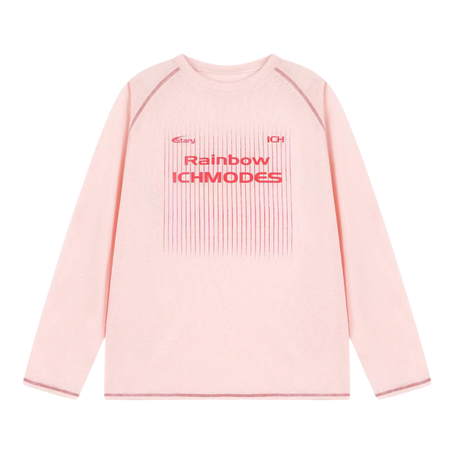 ICH MODE Lyocell Hassu Thread Long Sleeve T-Shirt Physical Sun Protection Cover-Up Women Summer Cooling Loose Top Pink M