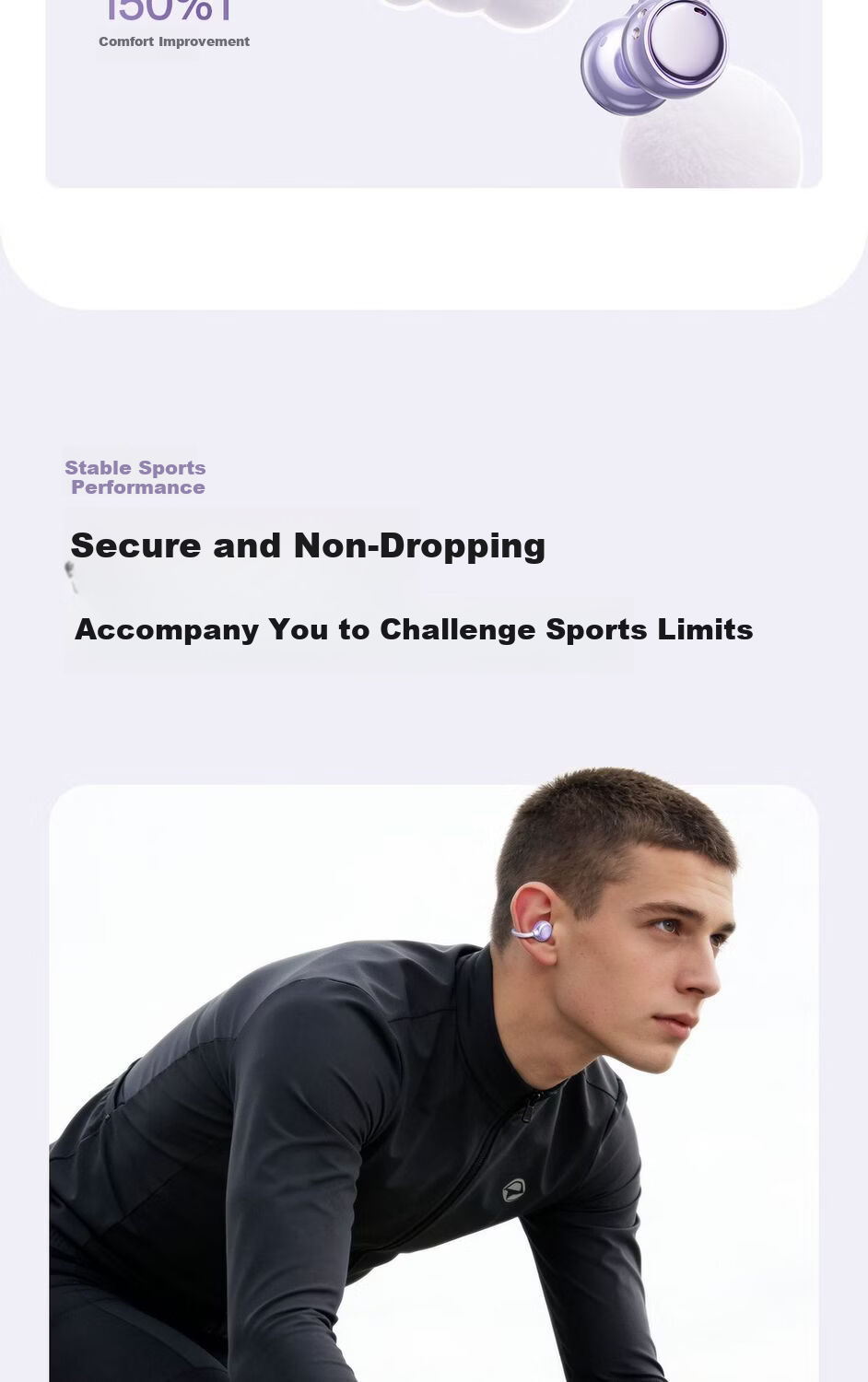 Chuangu 2026 Latest Berlin Sound Bone Conduction Bluetooth Earclip Wireless Open Sport Running Long Battery Life Non-In-Ear Comfortable Wear 5