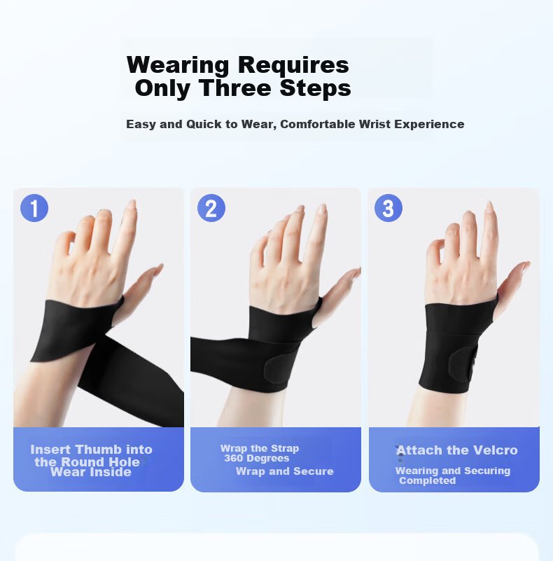 NAILEKESI N TFCC Tendonitis Wrist Brace Sprain Support Sports Badminton Gaming Medical Summer Wrist Guard 8