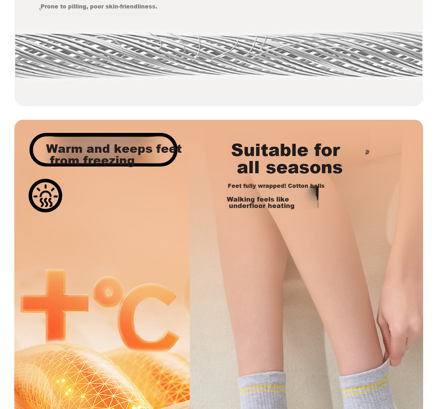 Yottoy Striped Yoga Socks Pilates Non-Slip Professional Women's Indoor Mid-Calf Five-Toe Sports Socks 2026 New Gray 11