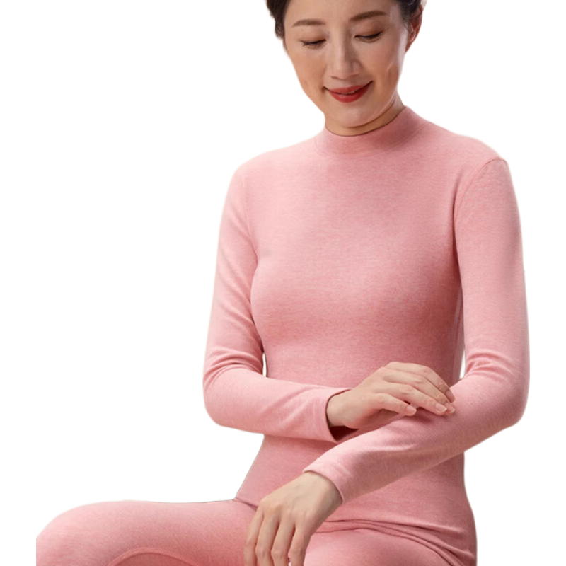 LangSha Thermal Underwear for Women [2026 Autumn And Winter New Product], Middle-Aged And Elderly Fleece-Lined Thick German Wool Heat-Generating Silk Set