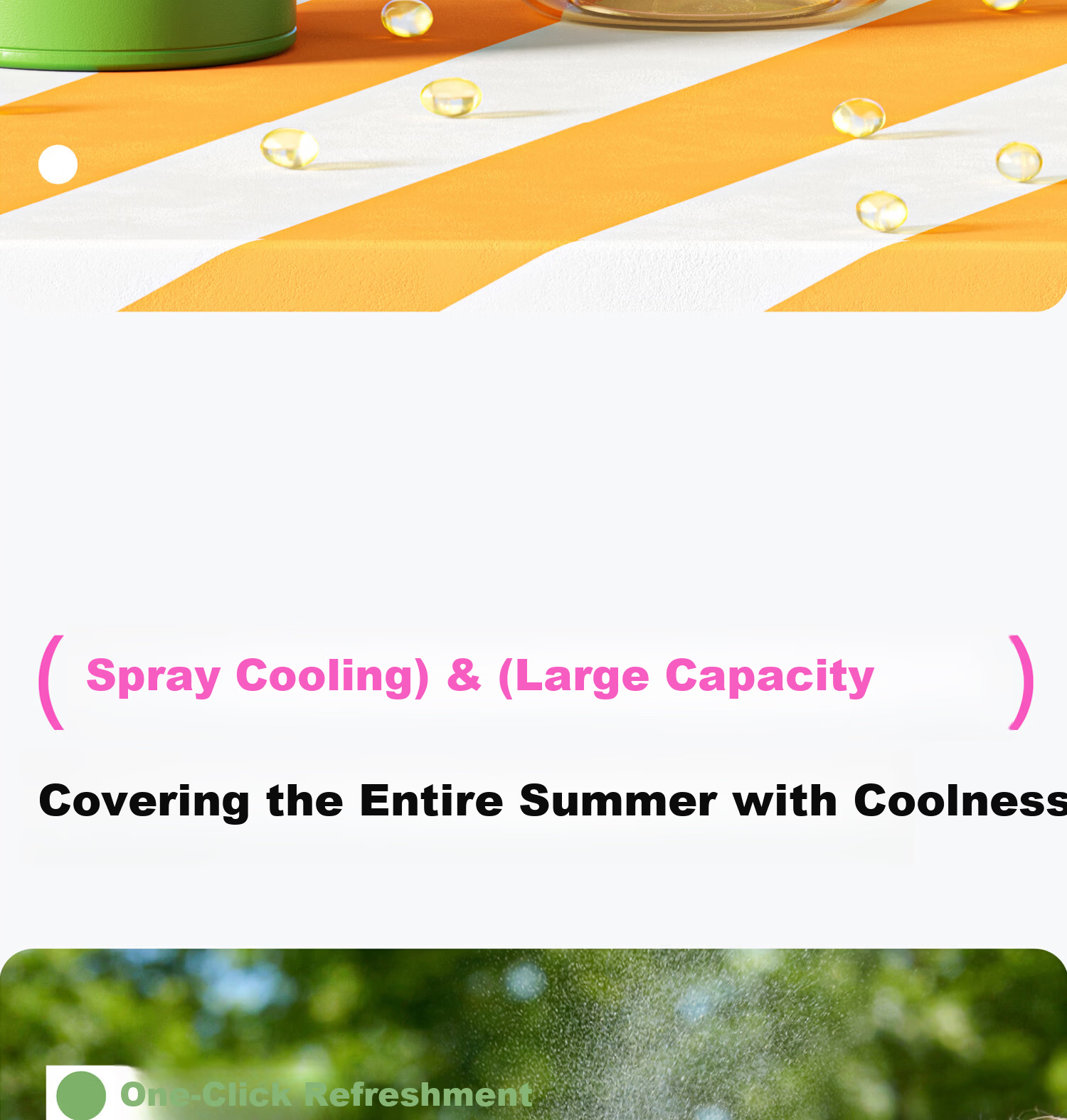 Cille Cooling Mist Hydration Bottle Summer Running Fitness Sports Water Bottle Outdoor Cycling Large Capacity Portable Hiking 15