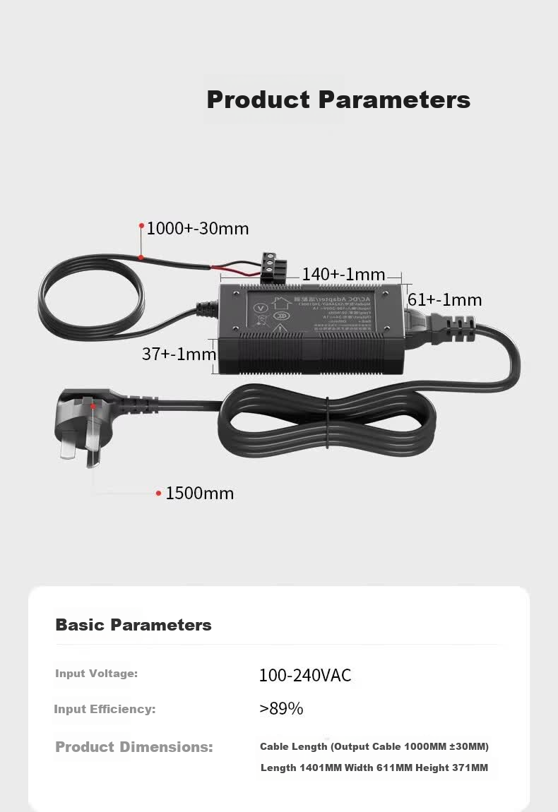 Ganwen Technology Switch Dedicated Power Adapter PoE Security Monitoring Switch Power Rail Mount Switch Power Supply 24V/12V/52V 10