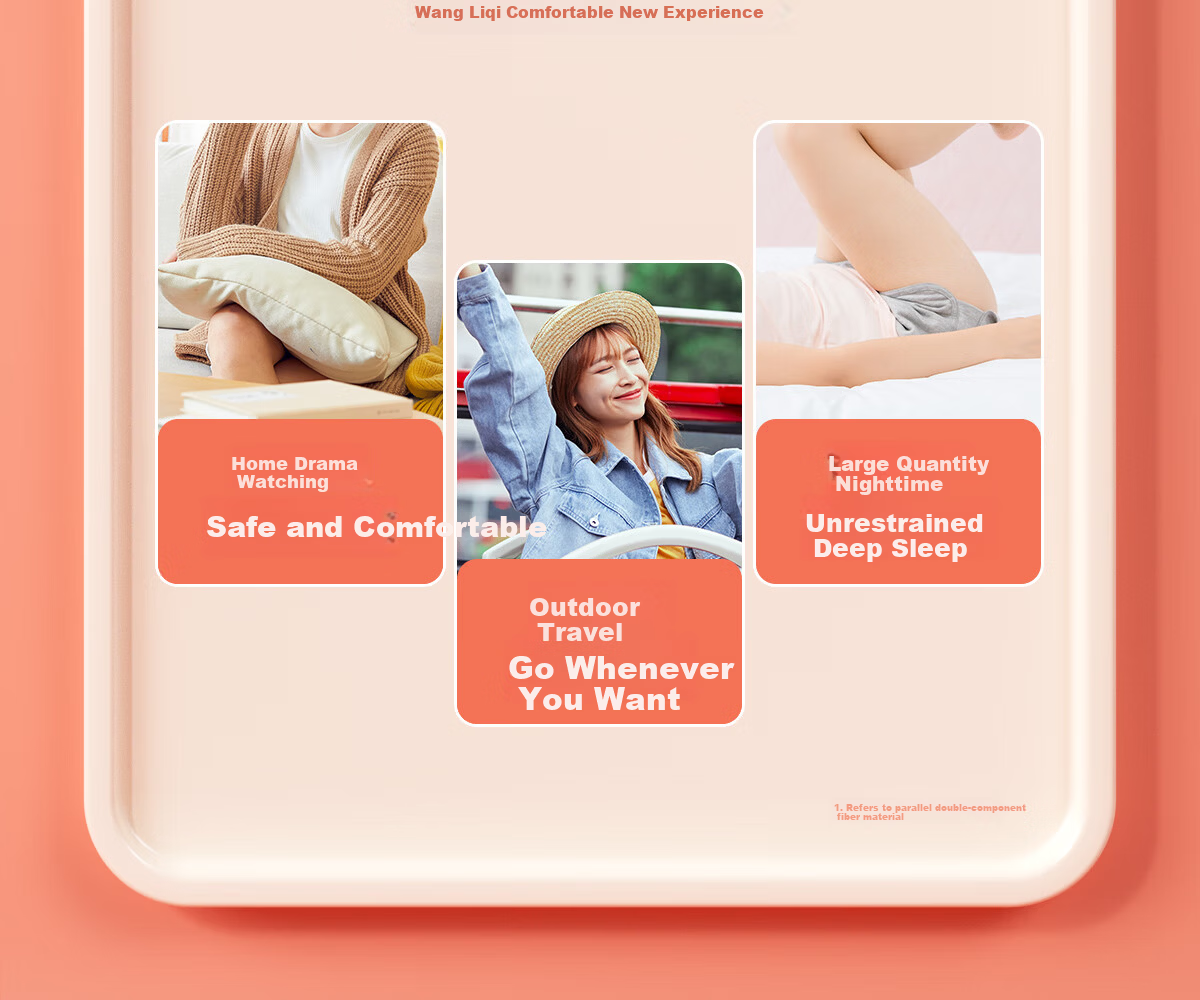 Ankexin Antibacterial Surface Sleep Pants XL Size 18 Pieces Women's Menstrual Safety Pants Maternity Period Sanitary Napkin 5