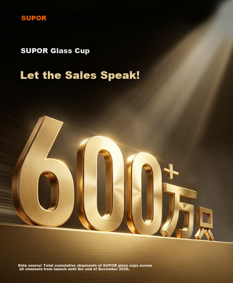 SUPOR Double-Layer Thickened Glass Tea Separation Cup for Women, Slim Portable Glass Water Cup 180ml Purple 1