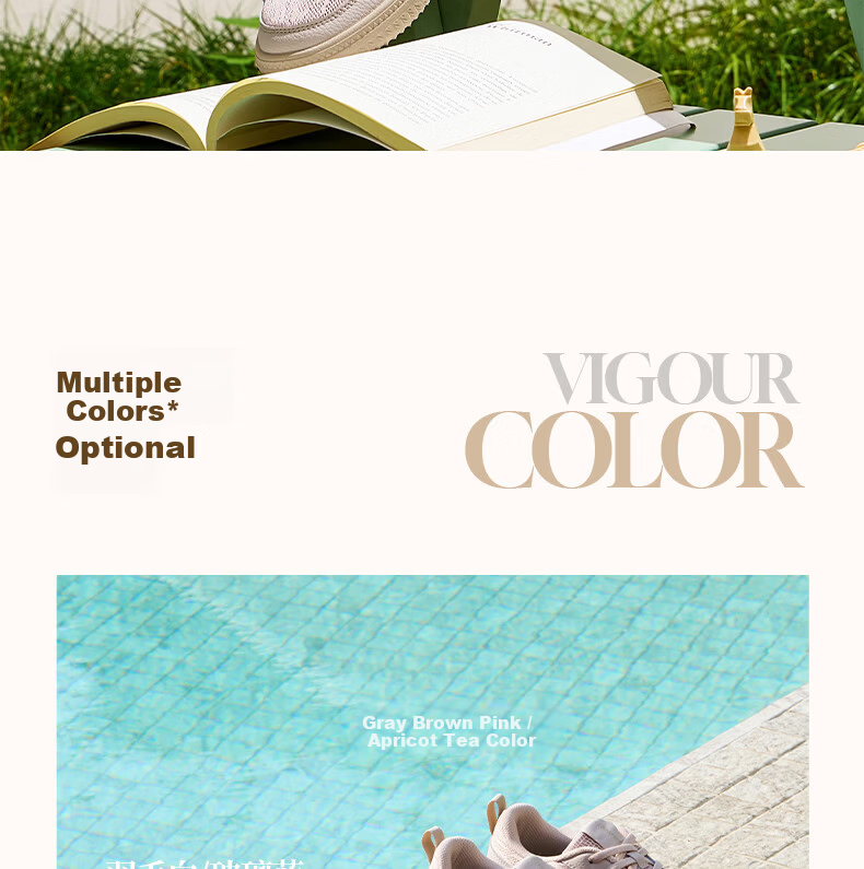 361° Women's Sports Sneakers Spring Summer Breathable Trendy Casual White Shoes 682626622-1 3