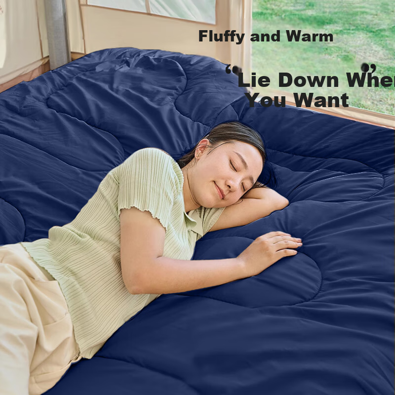 BeiJiLang Single Sleeping Bag Summer Lightweight Outdoor Camping Office Nap Portable Envelope Sleeping Bag Four Seasons Warmth