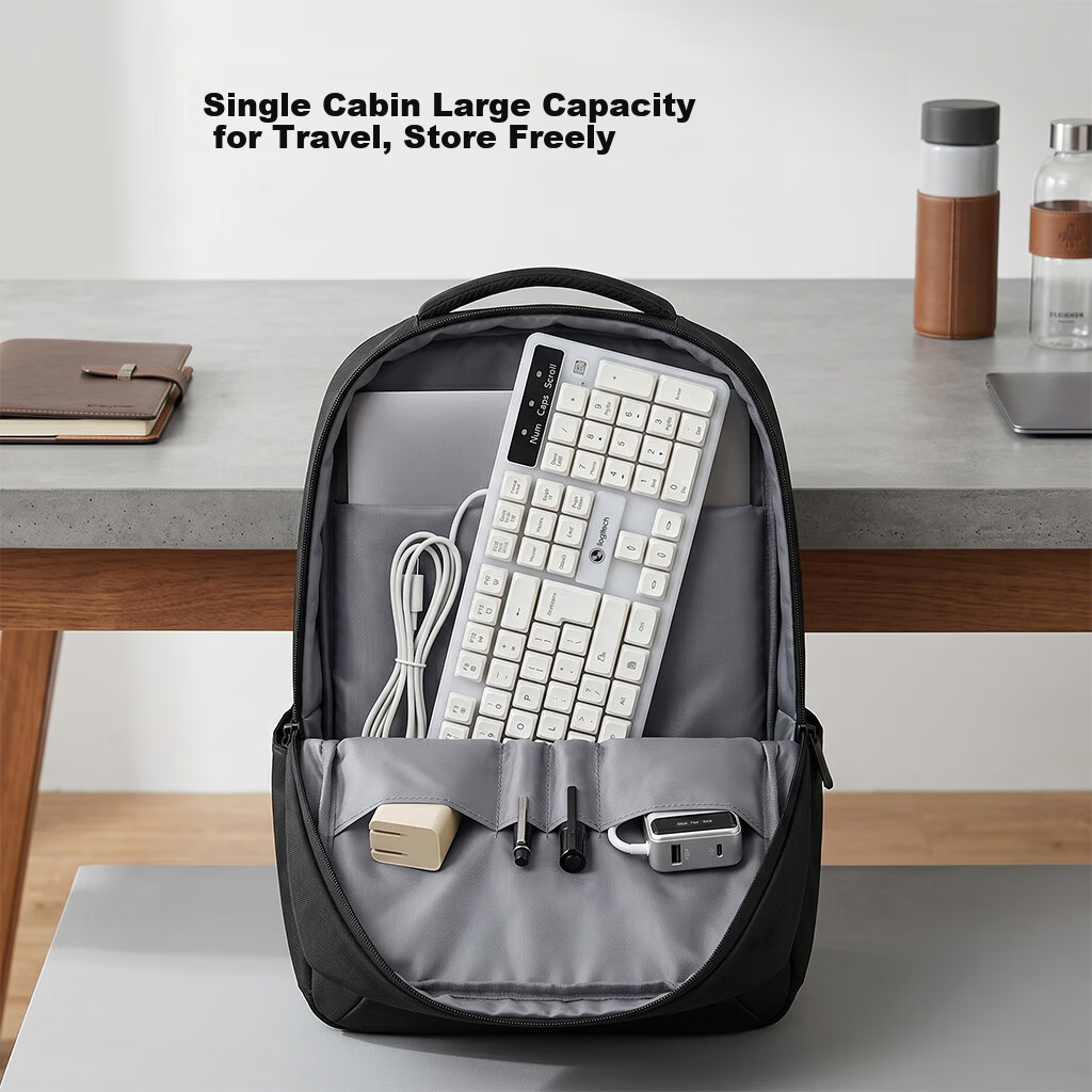 Lvxiao Laptop Backpack, Suitable for 15.6/16-Inch Notebooks, Compatible with Lenovo Legion, ASUS, HP Gaming Laptops, Multi-Compartment Business Large Capacity with USB Charging Port 6