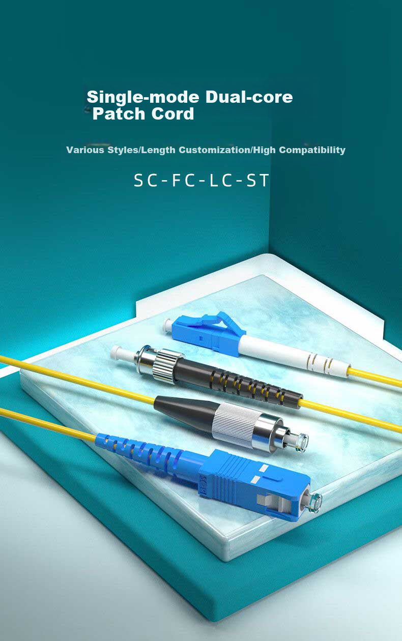 Rongwei Sheng Telecom Grade Fiber Optic Patch Cord SC-FC Single Mode Duplex 3m Engineering Home Fiber Optic Cable Suitable for Optical Transceiver Tail Fiber Connection RWS-GQTX-SC-FC3 1