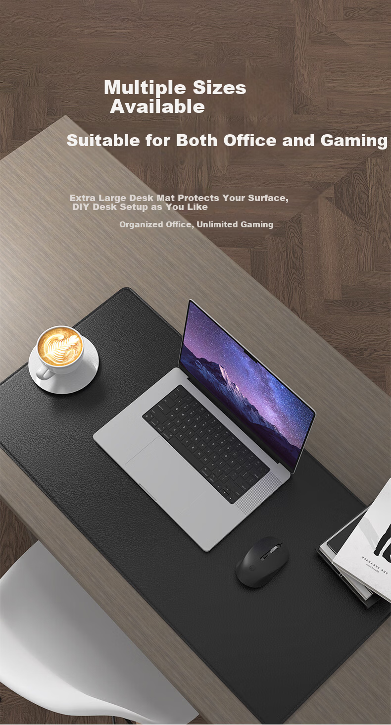 HP MP261 PU Leather Edge-Locked Gaming Office Computer Square Mouse Pad Thickened Non-Slip 45*40CM 4