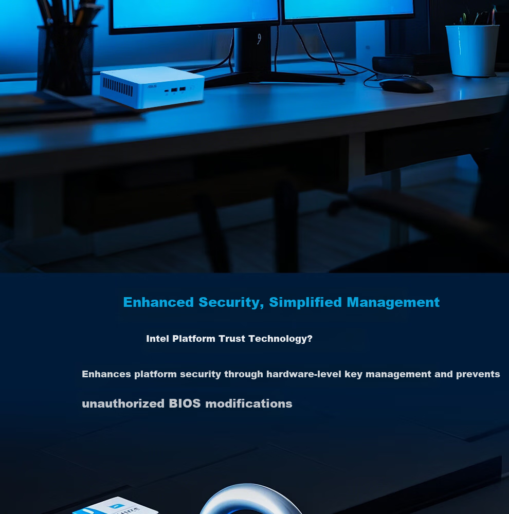 ASUS NUC15 Pro+ Mini PC National Subsidy High-Performance OpenClaw AI Office Desktop Computer (Ultra9-285H 32GB 1TB Win11) 12