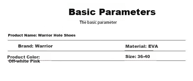 Warrior Women's Hollow-out Shoes Height Increasing Soft Sole Garden Shoes Outdoor Wear-resistant Casual Sandals SDJ-0767 Beige Pink Size 37 2