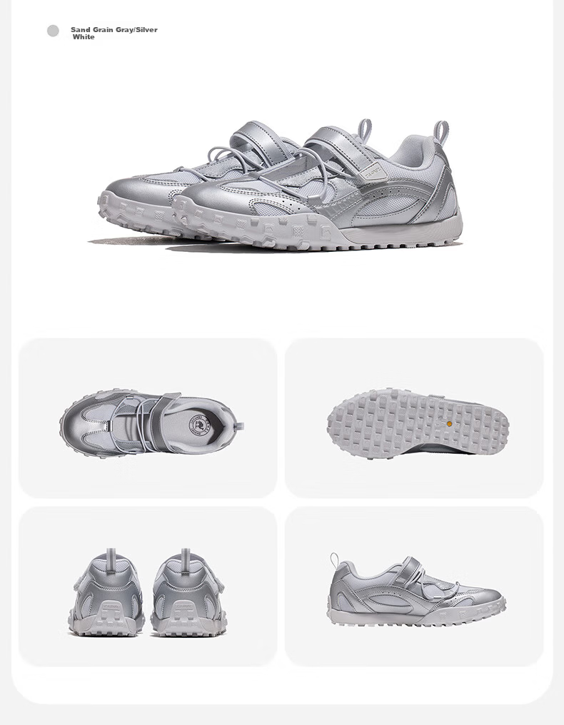 CAMEL Summer 2nd Generation Lightweight Breathable Casual Retro German Trainer Shoes K26BX5L3056 Sand Gray/Silver White Size 38 8