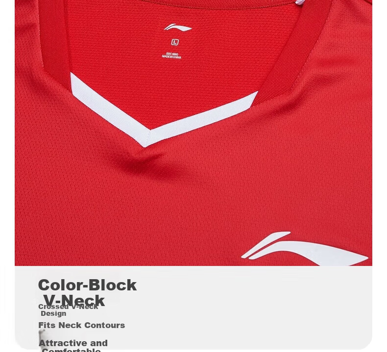 LI-NING Badminton Apparel Unisex Sweat-Wicking Quick-Dry Cool Sports Competition Set T-Shirt and Shorts 4