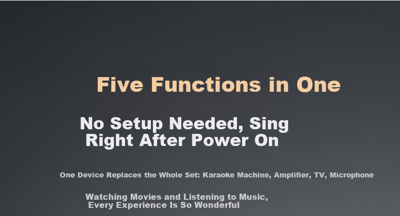 SAST Karaoke Song Machine All-in-One Speaker Home KTV Sound System Outdoor Square Dance Singing Speaker Mobile KTV with Display SW83 Father's Day Gift 8