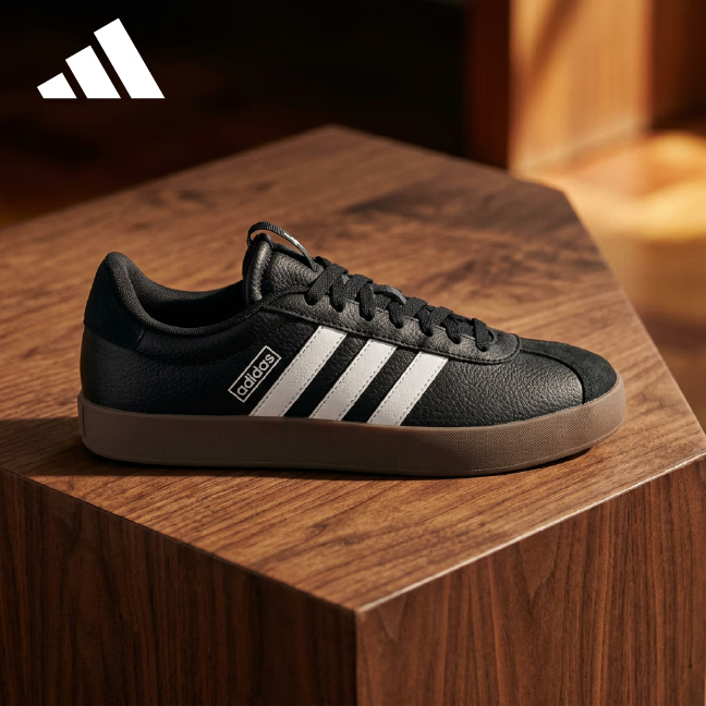 Adidas Women's Sporty Style VL COURT 3.0 Casual Shoes ID8796 Black Size 37