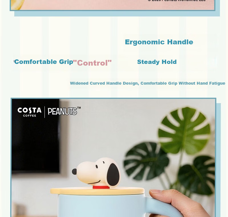 COSTA 2026 New Snoopy Series High-Value Insulated Mug for Men and Women Gift for Wife 6