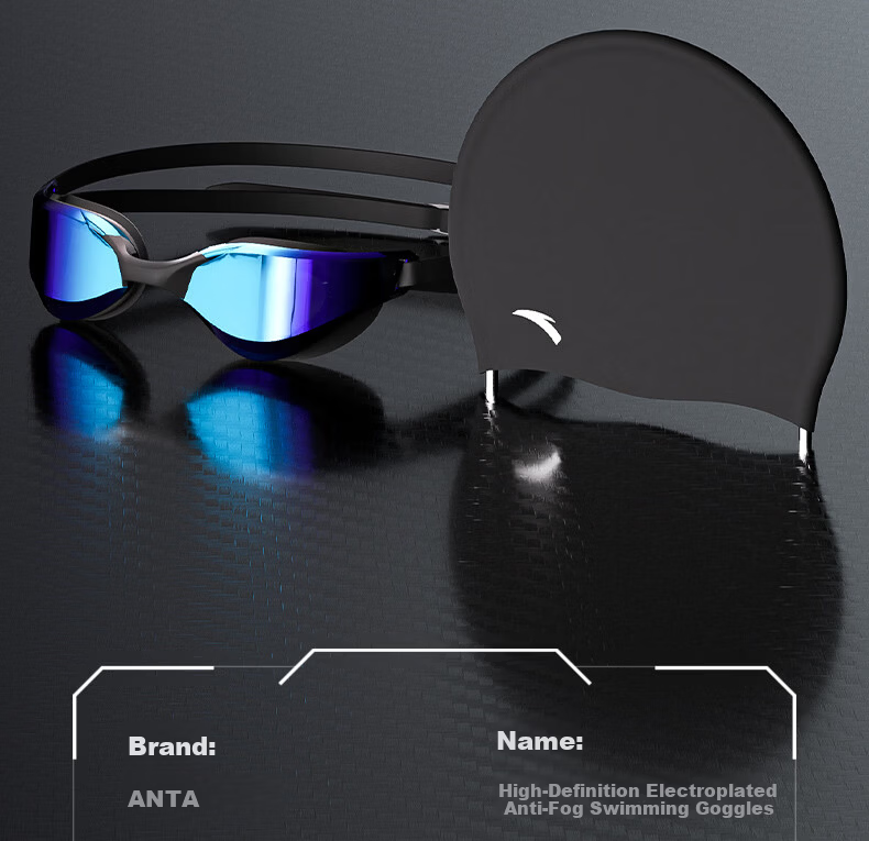 ANTA Racing Swim Goggles Waterproof Anti-Fog UV Protection HD Coated Professional Training Swimming Glasses for Men and Women with Prescription 11