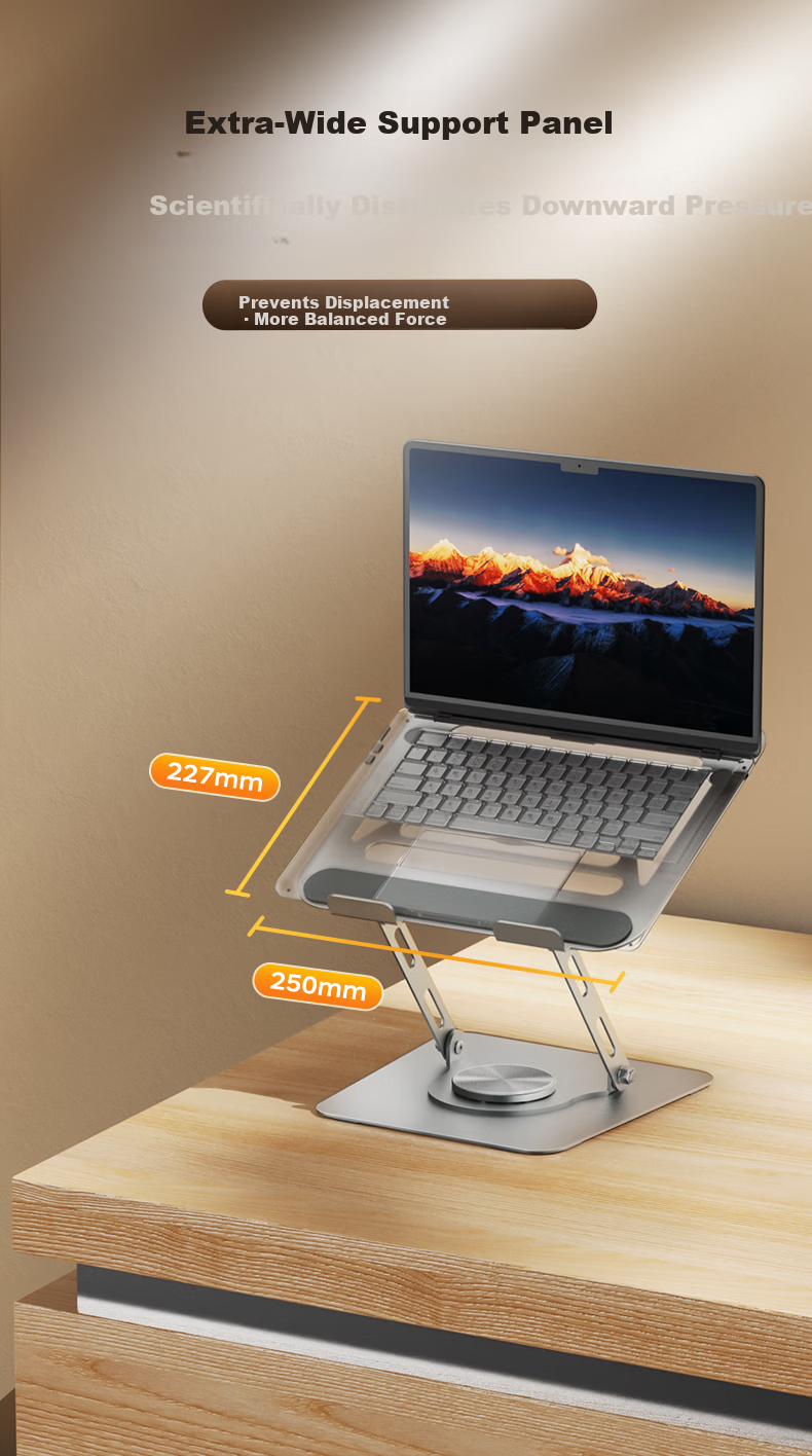 ASUS Laptop Stand, 360° Rotating Computer Stand, Infinite Height Adjustment, Foldable, Dual-Axis Adjustable Cooling Riser, Suitable for ASUS, Xiaodou/Xiaomi/Lenovo AR1 Pro 6