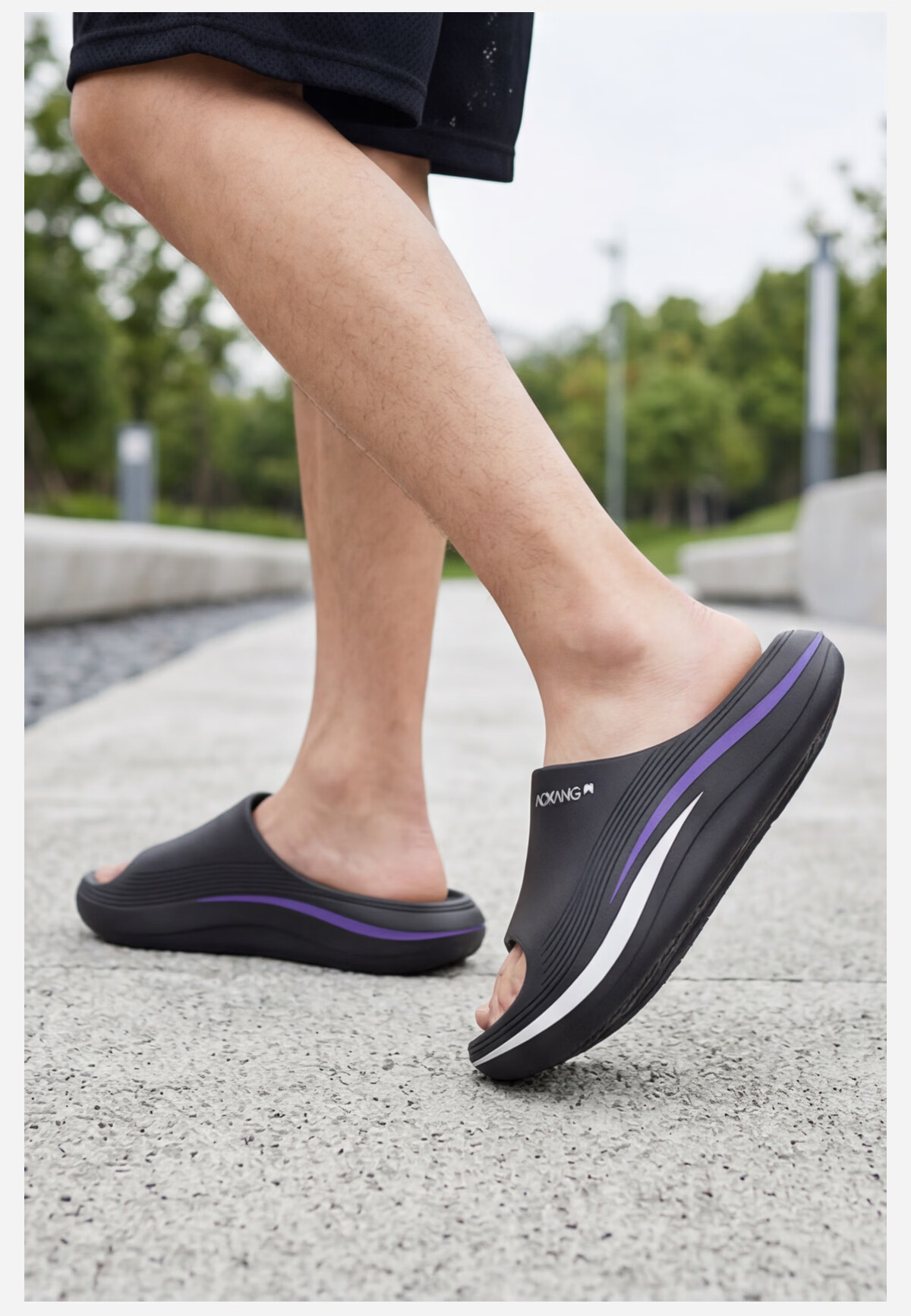 Aokang Men's Summer Slippers Non-Slip Home Outdoor Sports High-End EVA Soft Sole Beach Sandals 2026 New Model 9