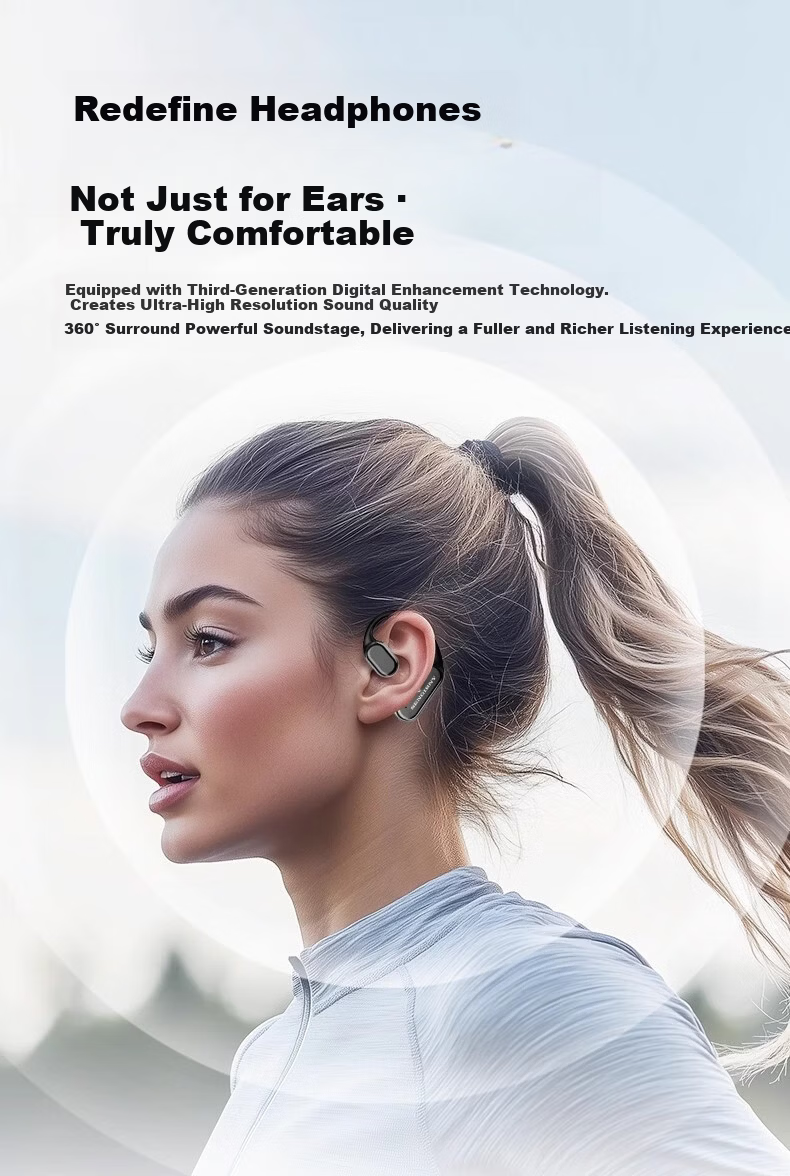 SENGIRNY Bone Conduction Bluetooth Earphones Open-Ear Wireless Sports Running Music Cycling Waterproof Noise-Cancelling Call 2026 New Ultra-Long Battery Life Berlin Sound AI 5