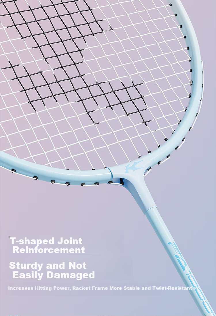 KASON Li-Ning Badminton Racket Set, Ultra-Light And Stylish, Professional Durable Training Rackets for Male And Female Beginners 3